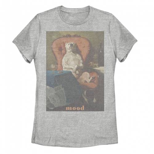 【★百貨店SALE★6/11夜夜中2時迄】グラフィック プルオーバー ギョリュウモドキ 【 UNBRANDED DOG MOOD PAINTING GRAPHIC TEE / ATHLETIC HEATHER 】 キッズ もの言う花 マタニティ トップス カットソー