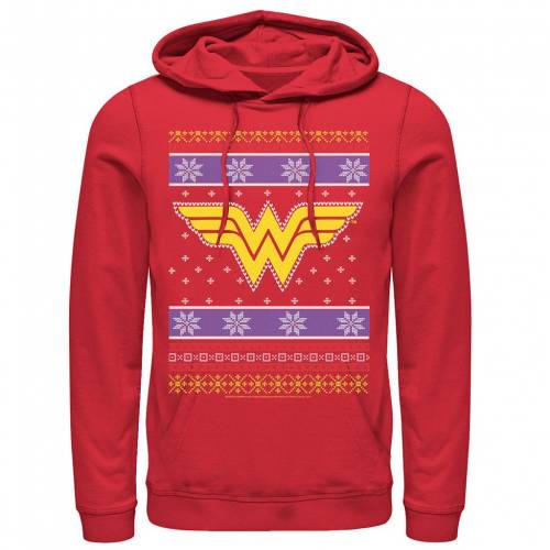 Dc Comics ディーシー コミックス ロゴ クリスマス トレーナー フーディー パーカー 赤 レッド メンズ Dc Red Comics Wonder Woman Logo Christmas Sweater Style Hoodie Psicologosancora Es