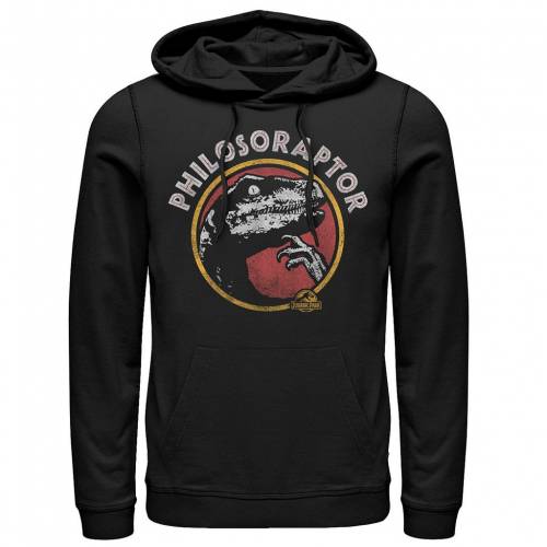 本性 駐車 フーディー パーカー 真っ黒 黒奴 メンズ Licensed Character Jurassic Park Philosoraptor Pose Humor Hoodie Black Woonprofessor Nl