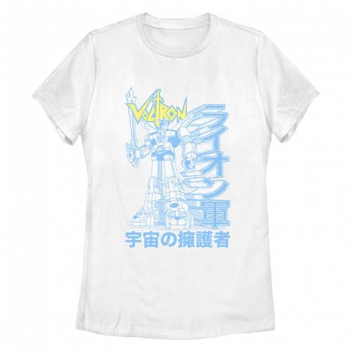 【★百貨店SALE★6/11夜夜中2時迄】文字記号 ディフェンダー 全ての存在 プルオーバー 白いこと 白いこと 【 LICENSED CHARACTER VOLTRON DEFENDER OF THE UNIVERSE LION FORCE TEE / WHITE 】 キッズ もの言う花 マタニティ トップス カットソー