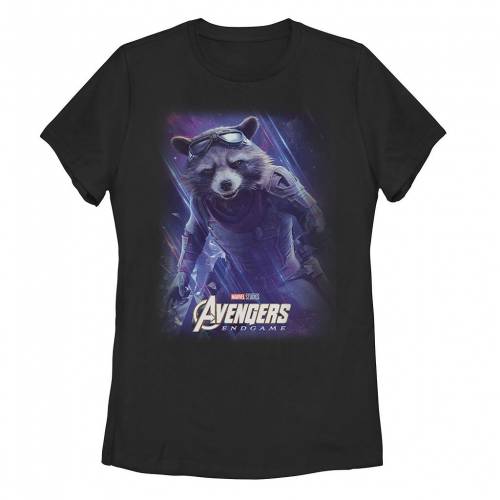 【★百貨店SALE★6/11夜夜中2時迄】文字記号 プルオーバー 黒いこと 黒いこと 【 LICENSED CHARACTER MARVEL AVENGERS ENDGAME ROCKET SPACE POSTER TEE / BLACK 】 キッズ もの言う花 マタニティ トップス カットソー