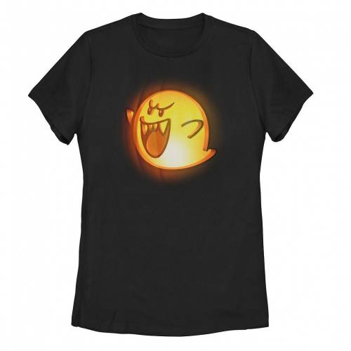 【★百貨店SALE★6/11夜夜中2時迄】文字記号 プルオーバー 黒いこと 黒いこと 【 LICENSED CHARACTER NINTENDO SUPER MARIO BOO HALLOWEEN PUMPKIN TEE / BLACK 】 キッズ もの言う花 マタニティ トップス カットソー
