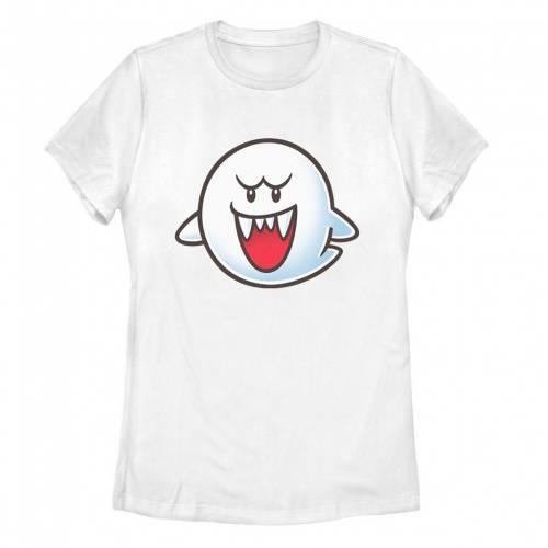 楽天市場 キャラクター 白色 ホワイト Tシャツ Licensed Character Nintendo Super Mario Boo Face White Tee スニケス