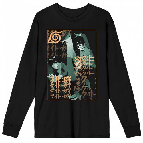 キャラクター Tシャツ 黒色 ブラック 【 LICENSED CHARACTER NARUTO ROCK LEE TEE / BLACK 】 メンズファッション トップス カットソー|スニケス