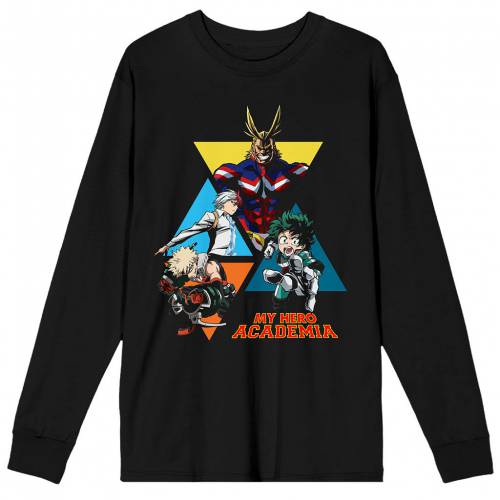 キャラクター Tシャツ 黒色 ブラック 【 LICENSED CHARACTER MY HERO ACADEMIA ANIME TEE / BLACK 】 メンズファッション トップス カットソー|スニケス