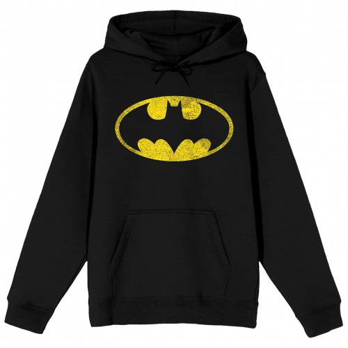キャラクター ディーシー コミックス ロゴ フーディー パーカー 黒色 ブラック 【 LICENSED CHARACTER BATMAN DC COMICS LOGO HOODIE / BLACK 】 メンズファッション トップス スウェット トレーナー