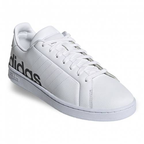 アディダス グランド コート スニーカー 運動靴 白色 ホワイト 黒色 ブラック スニーカー Adidas Grand Court Lts Shoes White Black Maf Gov Ws