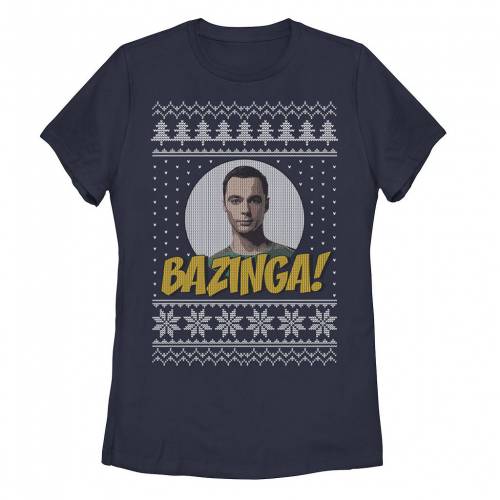 【★百貨店SALE★6/11夜夜中2時迄】文字記号 プルオーバー 【 LICENSED CHARACTER THE BIG BANG THEORY BAZINGA HOLIDAY PATTERN TEE / 】 キッズ もの言う花 マタニティ トップス カットソー