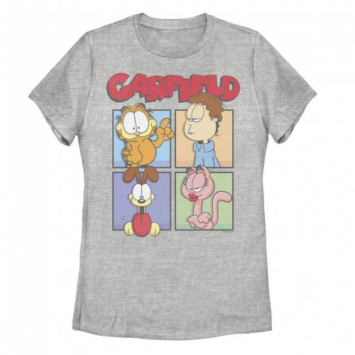 【★百貨店SALE★6/11夜夜中2時迄】文字記号 グラフィック プルオーバー ギョリュウモドキ 【 LICENSED CHARACTER GARFIELD BOXES GROUP SHOT GRAPHIC TEE / ATHLETIC HEATHER 】 キッズ もの言う花 マタニティ トップス カットソー