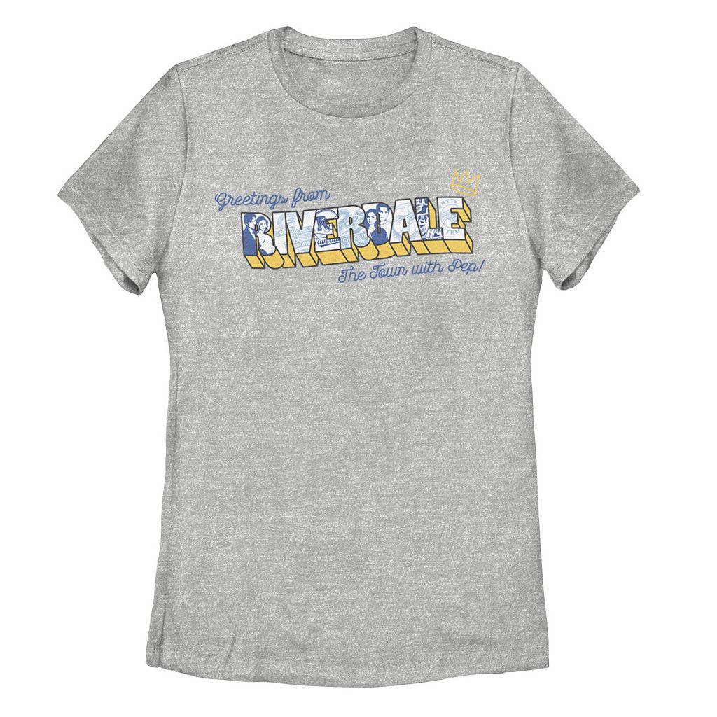 【★百貨店SALE★6/11夜夜中2時迄】文字記号 プルオーバー ギョリュウモドキ 【 LICENSED CHARACTER RIVERDALE GREETINGS FROM POSTCARD TEE / ATHLETIC HEATHER 】 キッズ もの言う花 マタニティ トップス カットソー