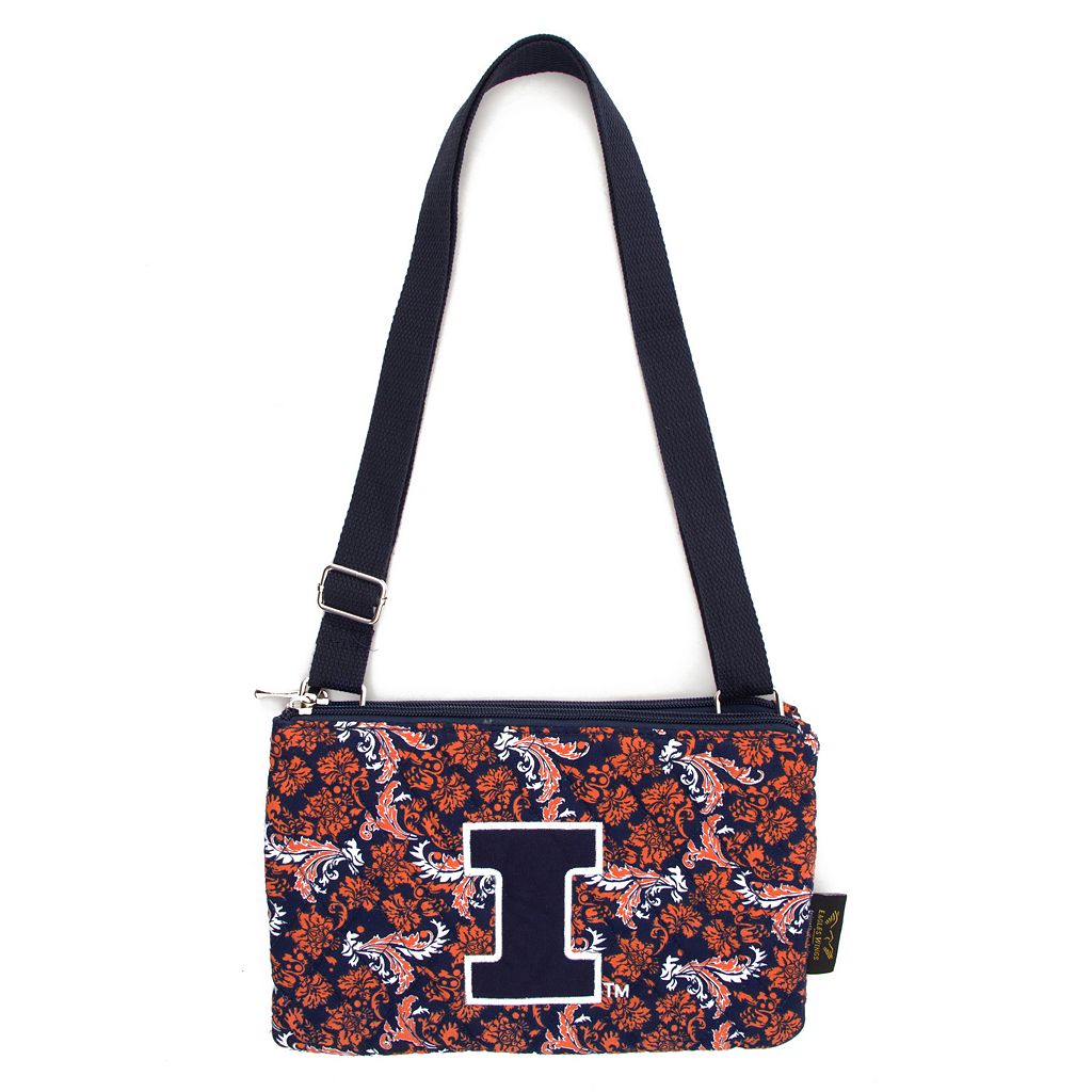 イリノイ バッグ チーム ファイティングイリニ クロスボディーバッグ 【 ILLINOIS FIGHTING ILLINI BLOOM CROSSBODY BAG / ILL TEAM 】 レディースバッグ