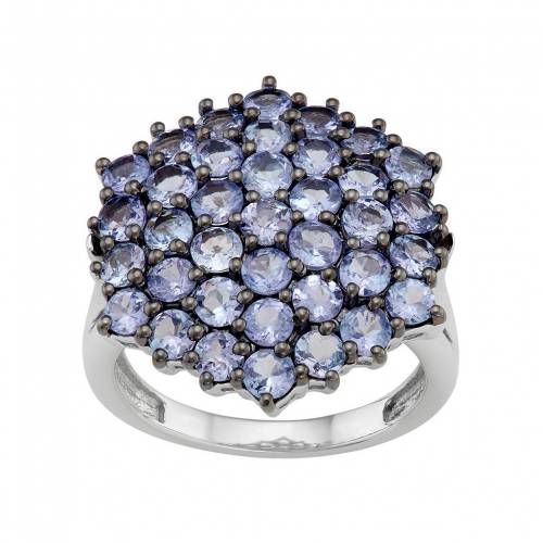 銀色 シルバー 【 JEWELEXCESS STERLING SILVER TANZANITE CLUSTER RING / 】 ジュエリー アクセサリー レディースジュエリー 指輪 リング