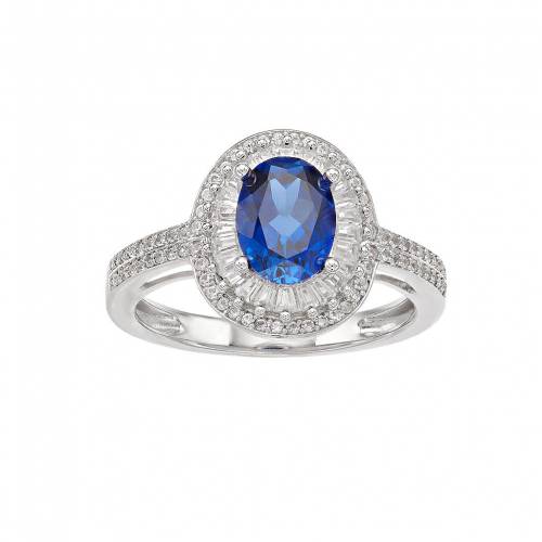 白色 ホワイト ゴールド ダイヤモンド & T.W. 【 UNBRANDED 14K WHITE GOLD SAPPHIRE 1/2 CARAT DIAMOND HALO RING / 14K WHGOLD 】 ジュエリー アクセサリー レディースジュエリー 指輪 リング