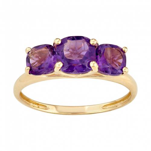 ゴールド 【 DESIGNS BY GIOELLI 10K GOLD 3-STONE CUSHION RING / 】 ジュエリー アクセサリー レディースジュエリー 指輪 リング