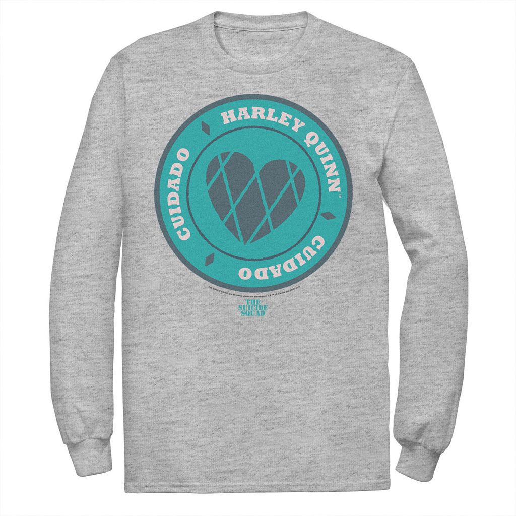 キャラクター Tシャツ ヘザー 【 LICENSED CHARACTER THE SUICIDE SQUAD HARLEY FENCED HEARTS TEE / ATHLETIC HEATHER 】 メンズファッション トップス カットソー｜スニケス