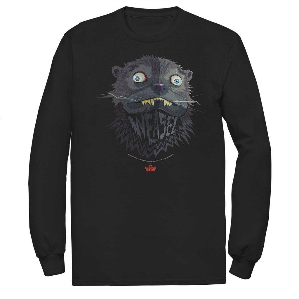 キャラクター ロゴ Tシャツ 黒色 ブラック 【 LICENSED CHARACTER THE SUICIDE SQUAD BIG WEASEL LOGO TEE / BLACK 】 メンズファッション トップス カットソー