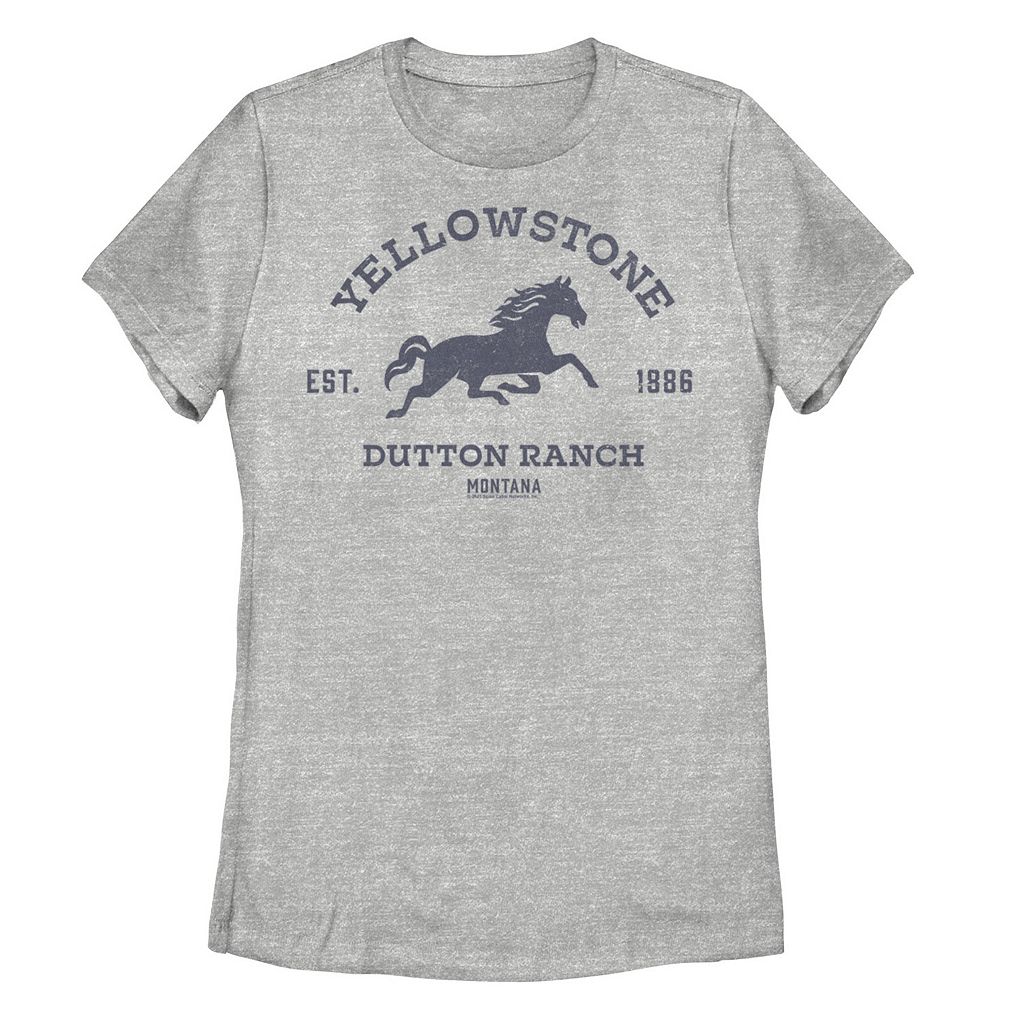 【★百貨店SALE★6/11夜夜中2時迄】文字記号 モンタナ グラフィック プルオーバー ギョリュウモドキ 【 LICENSED CHARACTER YELLOWSTONE DUTTON RANCH MONTANA HORSE GRAPHIC TEE / ATHLETIC HEATHER 】 キッズ もの言う花 マタニティ トップス カットソー