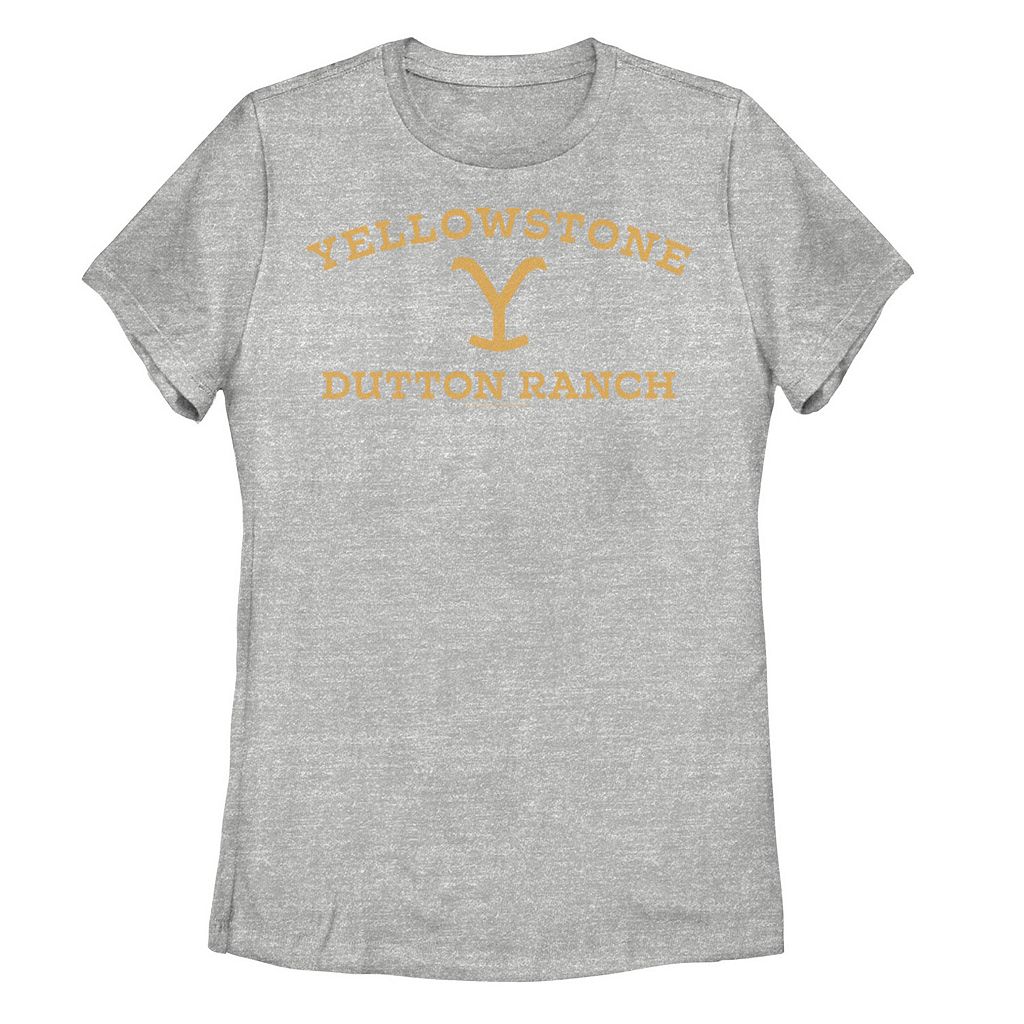 【★百貨店SALE★6/11夜夜中2時迄】文字記号 ロゴタイプ グラフィック プルオーバー 【 LICENSED CHARACTER YELLOWSTONE DUTTON RANCH LOGO GRAPHIC TEE / 】 キッズ もの言う花 マタニティ トップス カットソー