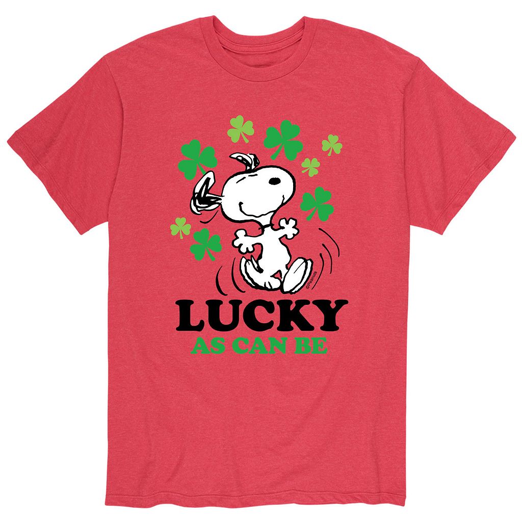 キャラクター Tシャツ ST. PATRICK'S BE" 【 LICENSED CHARACTER PEANUTS SNOOPY DAY LUCKY AS CAN TEE / 】 メンズファッション トップス カットソー