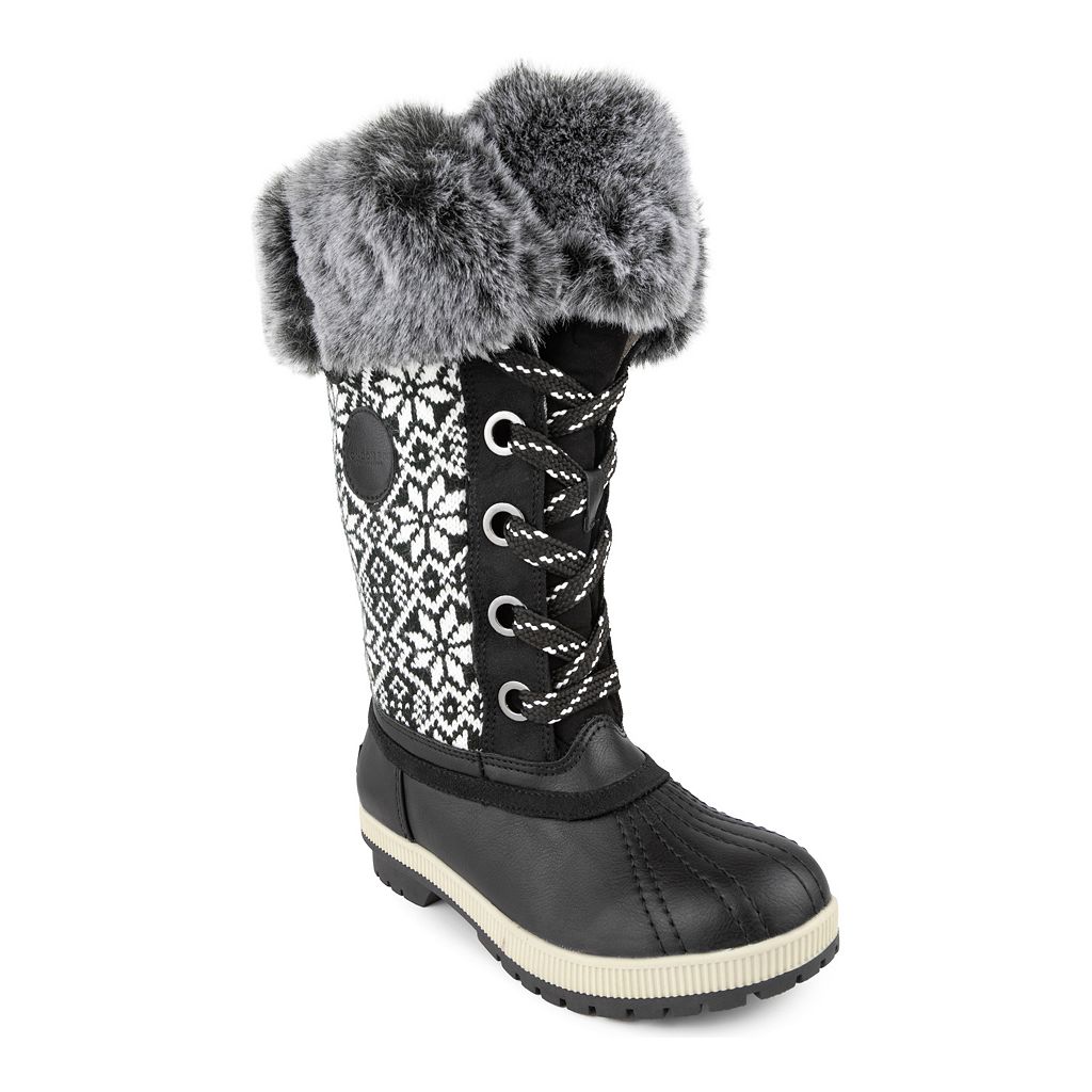 ロンドンフォグ ウィンター ブーツ 黒色 ブラック 【 LONDON FOG MELTON 2 WINTER BOOTS / BB BLACK COMBO 】