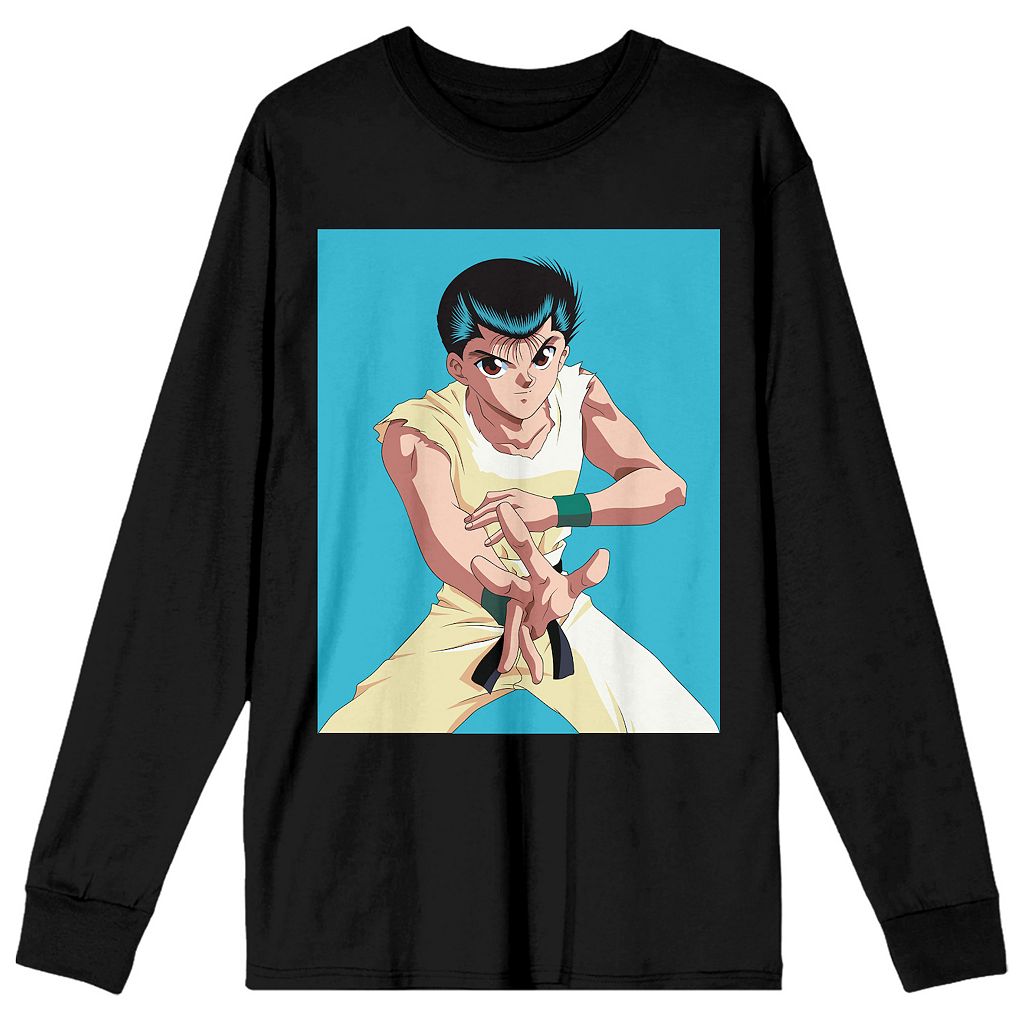 キャラクター Tシャツ 黒色 ブラック 【 LICENSED CHARACTER YUYU HAKUSHO YUSUKE TEE / BLACK 】 メンズファッション トップス カットソー|スニケス