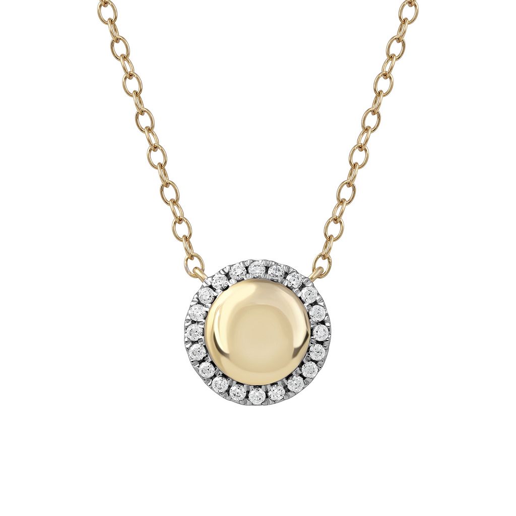 銀色 シルバー ダイヤモンド ネックレス T.W. 【 DECOUER STERLING SILVER 1/8 CARAT DIAMOND HALO NECKLACE / 】 ジュエリー アクセサリー レディースジュエリー ペンダント