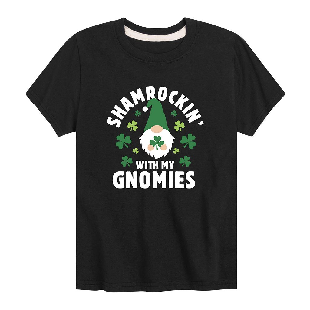 キャラクター グラフィック Tシャツ 黒色 ブラック ST. PATRICK'S 【 LICENSED CHARACTER DAY GNOMIES GRAPHIC TEE / BLACK 】 キッズ ベビー マタニティ トップス カットソー