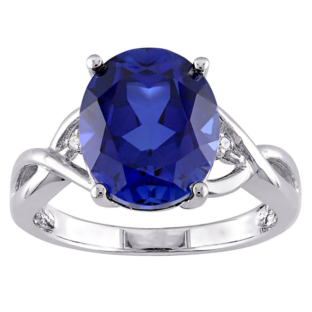 銀色 シルバー ダイヤモンド & 【 STELLA GRACE STERLING SILVER LAB-CREATED SAPPHIRE DIAMOND ACCENT COCKTAIL RING / 】 ジュエリー アクセサリー レディースジュエリー 指輪 リング