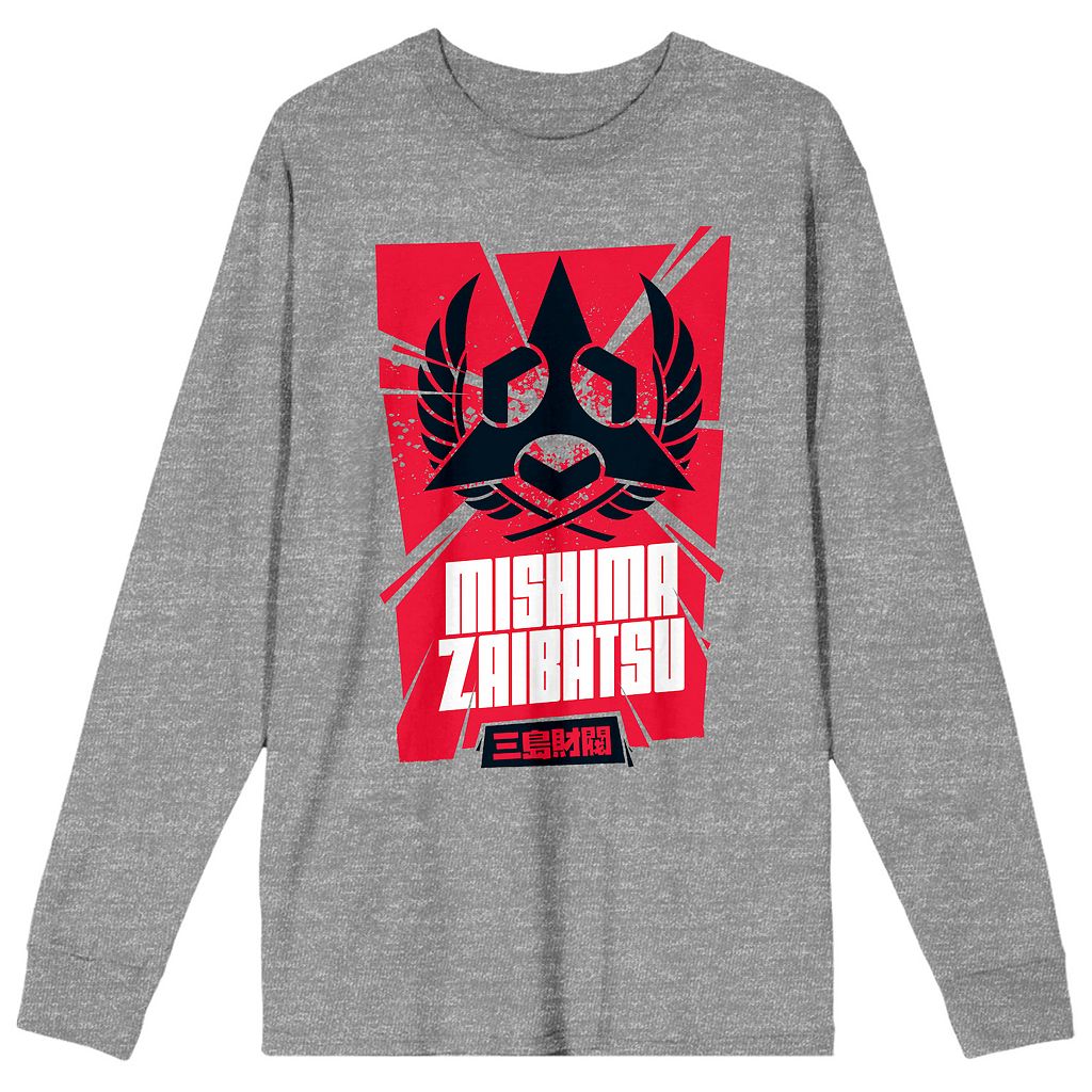キャラクター Tシャツ 灰色 グレー 【 LICENSED CHARACTER TEKKEN MISHIMA ZAIBATSU TEE / GREY 】 メンズファッション トップス カットソー