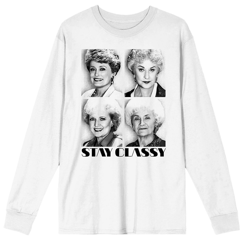 【★百貨店SALE★6/11真夜中2時迄】文字記号 ティーシャツ 白いこと 白いこと 【 LICENSED CHARACTER GOLDEN S STAY CLASSY TEE / WHITE 】 メンズ流行り物 トップス カットソー