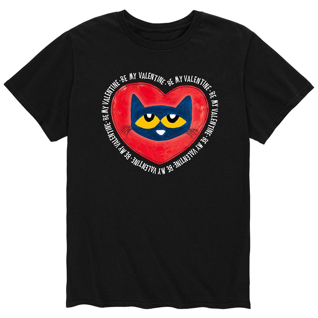 キャラクター Tシャツ 【 LICENSED CHARACTER PETE THE CAT BE MY VALENTINE TEE / 】 メンズファッション トップス カットソー