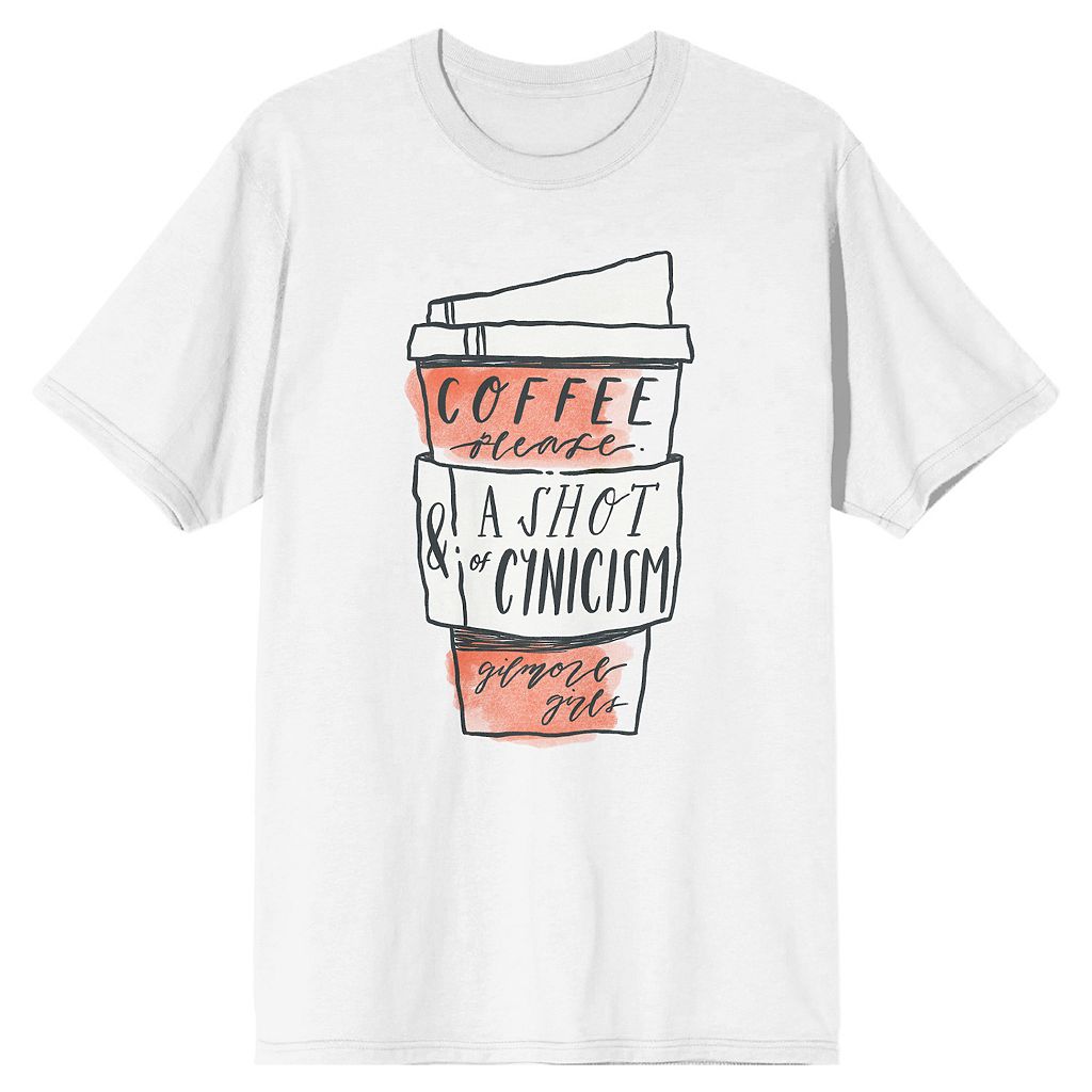 キャラクター Tシャツ 白色 ホワイト 【 LICENSED CHARACTER GILMORE S COFFEE TEE / WHITE 】 メンズファッション トップス カットソー