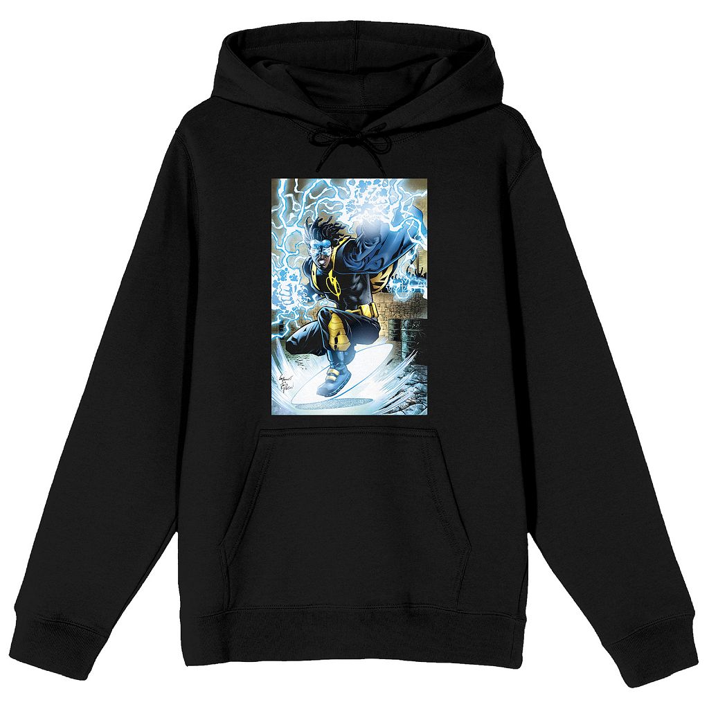 キャラクター フーディー パーカー 黒色 ブラック 【 LICENSED CHARACTER JUSTICE LEAGUE VIRGIL HAWK HOODIE / BLACK 】 メンズファッション トップス スウェット トレーナー
