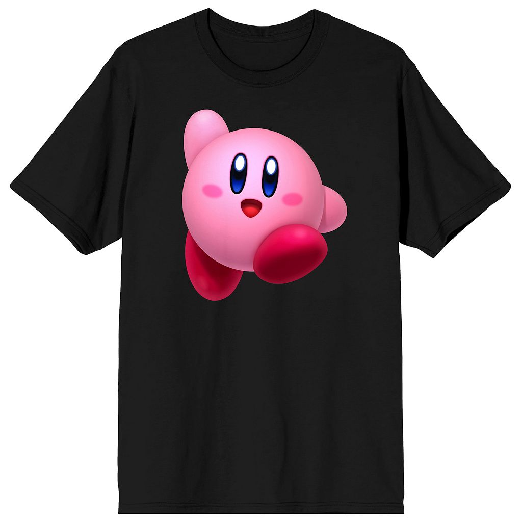 キャラクター ピンク Tシャツ 黒色 ブラック 【 LICENSED CHARACTER KIRBY PINK MOCHI SAYS HI TEE / BLACK 】 メンズファッション トップス カットソー｜スニケス