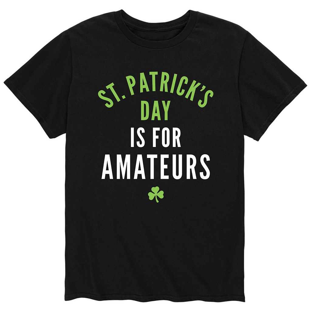 キャラクター Tシャツ 黒色 ブラック ST. PATRICK'S 【 LICENSED CHARACTER DAY AMATEURS TEE / BLACK 】 メンズファッション トップス カットソー