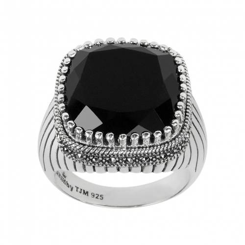 銀色 シルバー 黒色 ブラック 【 LAVISH BY TJM STERLING SILVER ONYX RING / BLACK 】 ジュエリー アクセサリー レディースジュエリー 指輪 リング