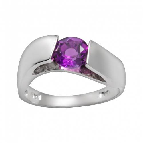銀色 シルバー 紫 パープル 【 TRADITIONS JEWELRY COMPANY STERLING SILVER PURPLE AMETHYST RING / 】 ジュエリー アクセサリー レディースジュエリー 指輪 リング