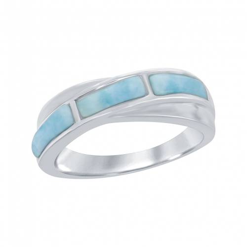 銀色 シルバー 【 UNBRANDED STERLING SILVER LARIMAR BYPASS RING / SILVERTONE 】 ジュエリー アクセサリー レディースジュエリー 指輪 リング