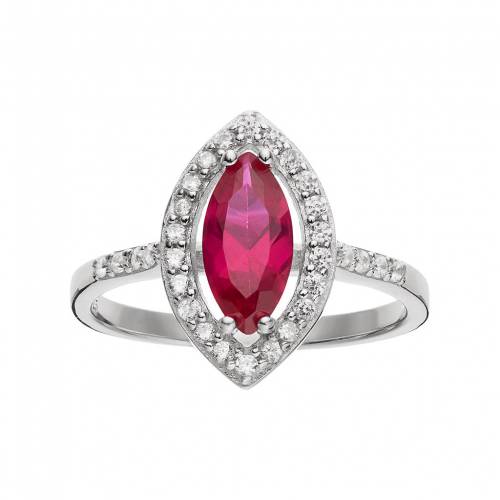 銀色 シルバー 赤 レッド & 【 SOPHIE MILLER STERLING SILVER LAB-CREATED RUBY CUBIC ZIRCONIA RING / RED 】 ジュエリー アクセサリー レディースジュエリー 指輪 リング