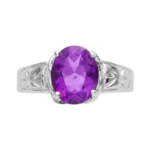 紫 パープル 【 TRADITIONS JEWELRY COMPANY AMETHYST LARGE OVAL RING / PURPLE 】 ジュエリー アクセサリー レディースジュエリー 指輪 リング