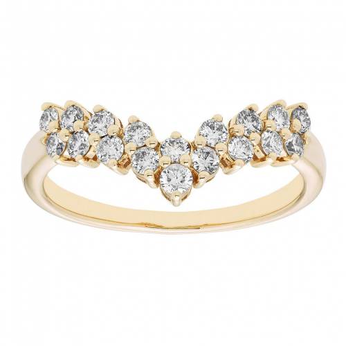 コレクション ゴールド ダイヤモンド ウェディング T.W. 【 THE REGAL COLLECTION 14K GOLD 1/2 CARAT CERTIFIED DIAMOND WEDDING BAND / 】 ジュエリー アクセサリー レディースジュエリー 指輪 リング