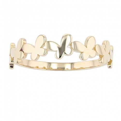 ゴールド 【 AU NATURALE 14K GOLD BUTTERFLIES RING / 14K GOLD 】 ジュエリー アクセサリー レディースジュエリー 指輪 リング