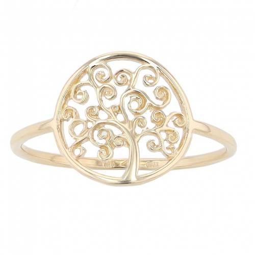 黄色 イエロー ゴールド 【 AU NATURALE 14K YELLOW GOLD TREE OF LIFE RING / 14K GOLD 】 ジュエリー アクセサリー レディースジュエリー 指輪 リング｜スニケス