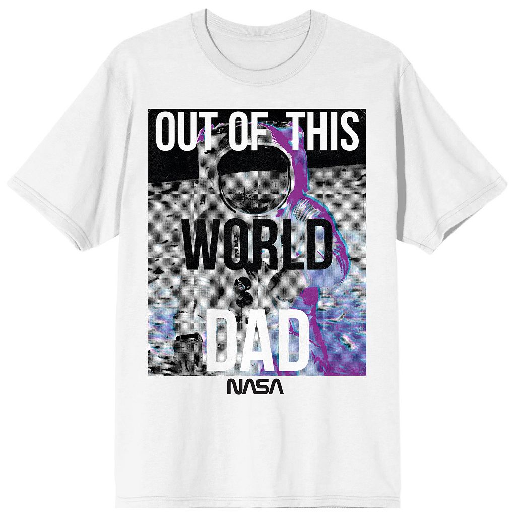 キャラクター Tシャツ 白色 ホワイト 【 LICENSED CHARACTER NASA OUT OF THIS WORLD DAD TEE / WHITE 】 メンズファッション トップス カットソー