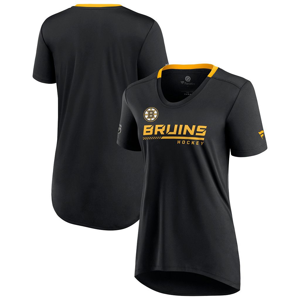 93%以上節約 ファナティクス 黒色 ブラック ボストン ブルーインズ オーセンティック プロ Tシャツ idsmusic.com.py