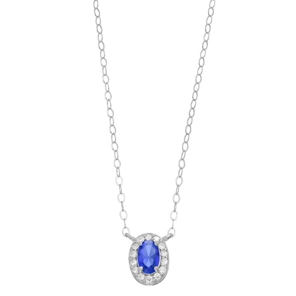 銀色 シルバー ネックレス & 【 ALEURE PRECIOSO STERLING SILVER LAB-CREATED GEMSTONE CUBIC ZIRCONIA TEARDROP HALO NECKLACE / 】 ジュエリー アクセサリー レディースジュエリー ペンダント