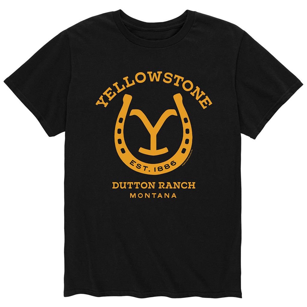キャラクター Tシャツ 【 LICENSED CHARACTER YELLOWSTONE HORSESHOE TEE / 】 メンズファッション トップス カットソー