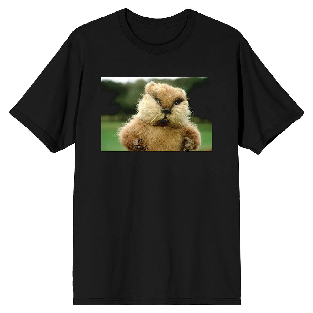 キャラクター Tシャツ 黒色 ブラック 【 LICENSED CHARACTER GOPHER CADDYSHACK TEE / BLACK 】 メンズファッション トップス カットソー