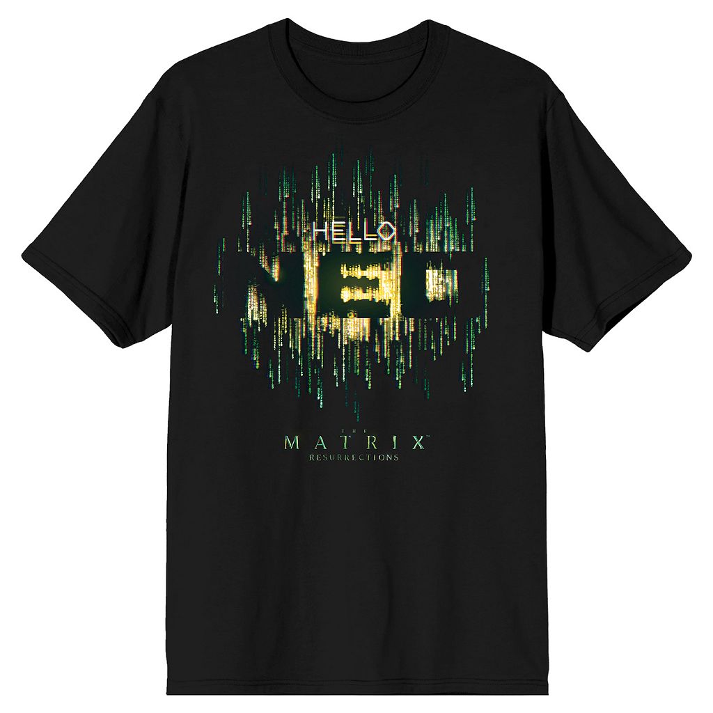 キャラクター ネオ Tシャツ 黒色 ブラック 【 LICENSED CHARACTER THE MATRIX HELLO NEO TEE / BLACK 】 メンズファッション トップス カットソー