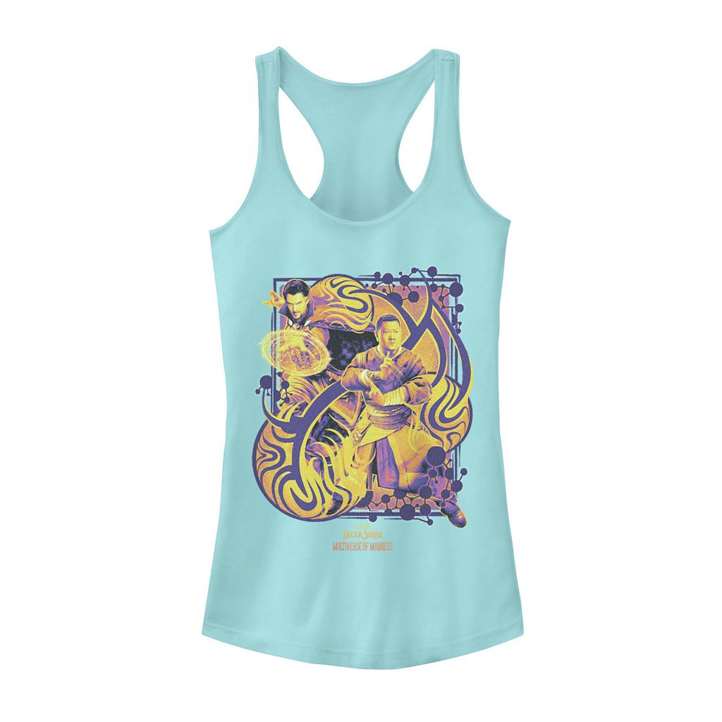文字記号 御医者さん マッドネス 神通力 貯蔵タンクいの一番 【 LICENSED CHARACTER MARVEL DOCTOR STRANGE IN THE MULTIVERSE OF MADNESS MAGIC GROOVY TANK TOP / CANCUN 】 キッズ もの言う花 マタニティ トップス